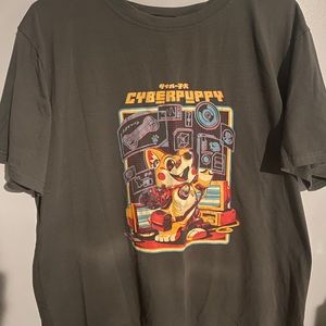 graphic men’s large short sleeve T-shirt dark gray